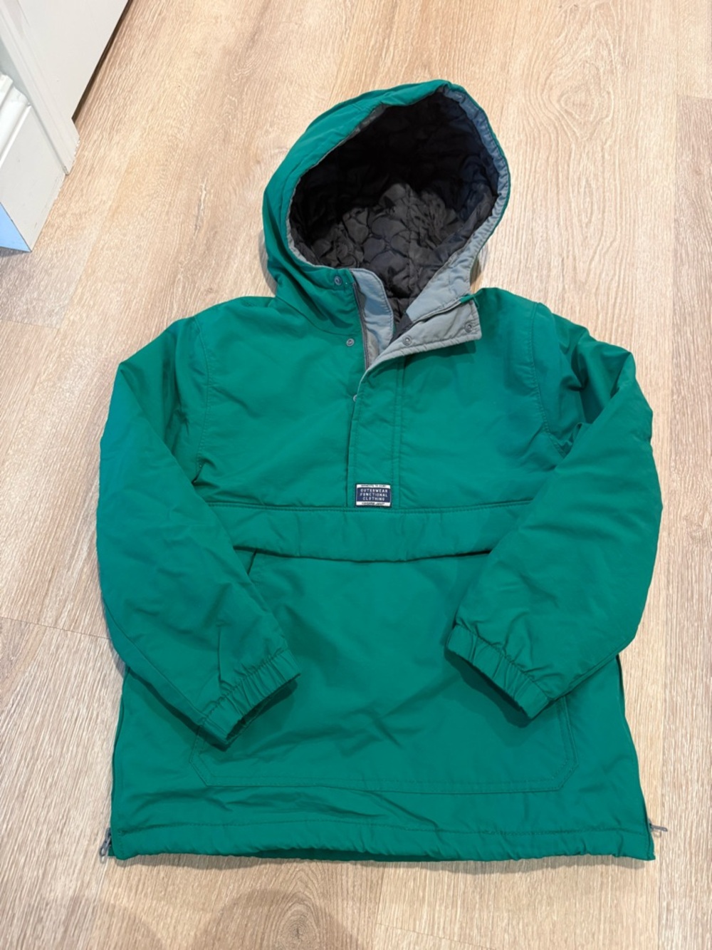 Zara Green Kids Hooded Pullover Jacket